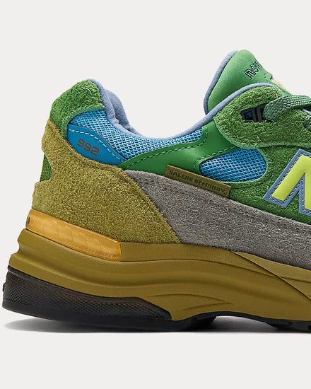 New Balance x Salehe Bembury 992 Green / Sky Blue Low Top Sneakers - 5