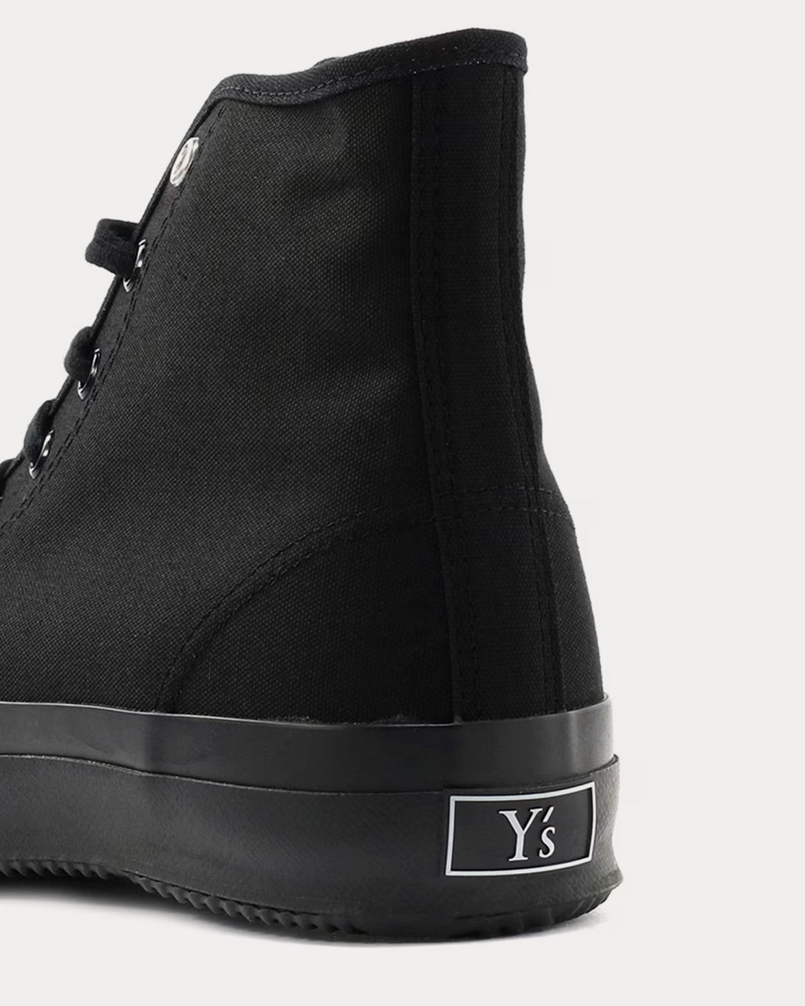 Yohji Yamamoto - Y's No8 Classic Canvas Black High Top Sneakers