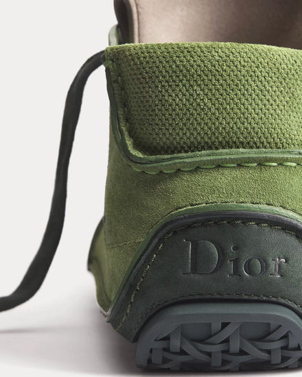 Dior Roadie in Nubuck & Suede Green Boots - 4