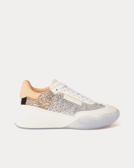 Stella McCartney Loop Lace-up Crystal Degradé Smoked Topaz Low Top Sneakers - 1