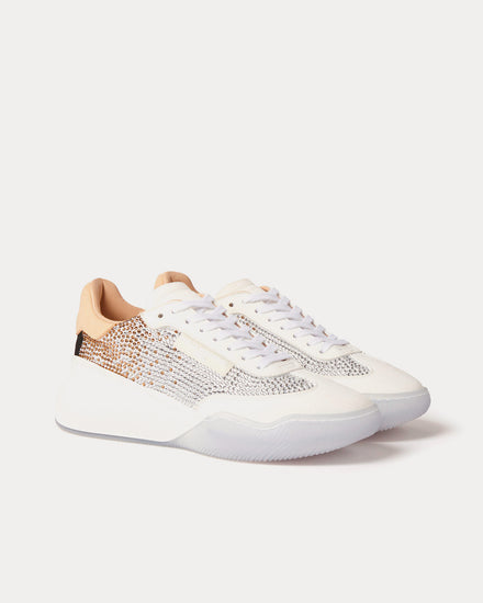Stella McCartney Loop Lace-up Crystal Degradé Smoked Topaz Low Top Sneakers - 3