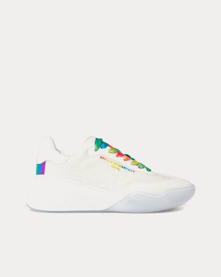 Stella McCartney Loop Rainbow Lace-up White / Multi Low Top Sneakers - 1