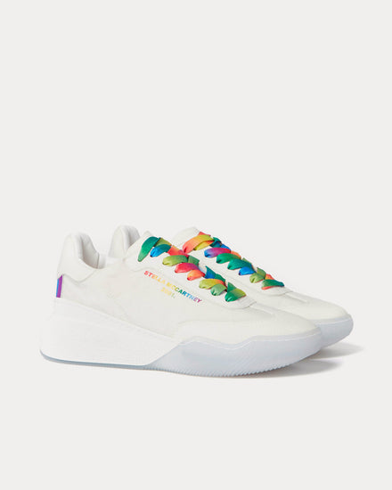 Stella McCartney Loop Rainbow Lace-up White / Multi Low Top Sneakers - 3