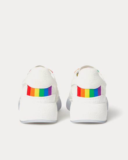 Stella McCartney Loop Rainbow Lace-up White / Multi Low Top Sneakers - 4