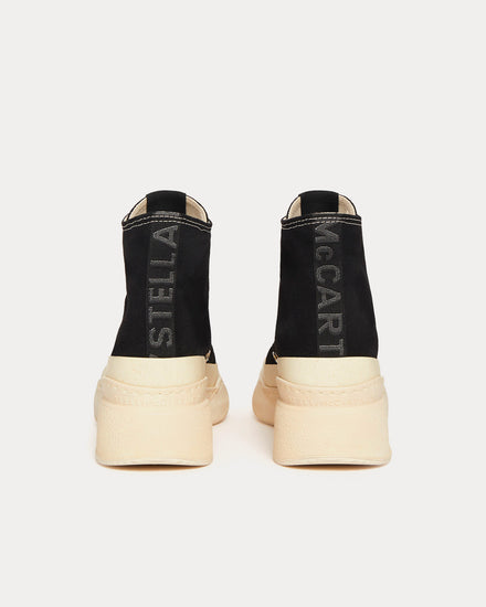 Stella McCartney Women's Loop Canvas Black / Cream High Top