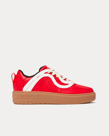 Stella McCartney S-Wave 1 Red / White Low Top Sneakers - 1