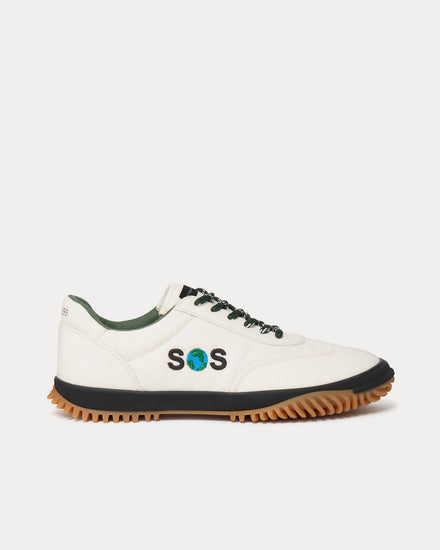 Stella McCartney S-Wave SOS Embroidered Dune Beige Low Top Sneakers - 1