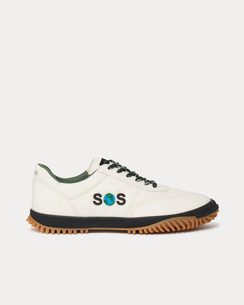 Stella McCartney S-Wave SOS Embroidered Dune Beige Low Top Sneakers - 1