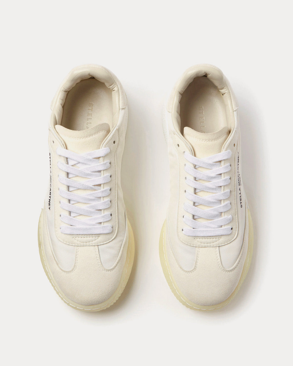 Stella McCartney - Loop Lace-up White Low Top Sneakers