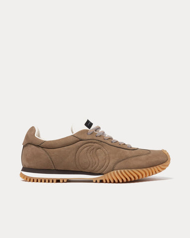 Stella McCartney S-Wave Sport Panelled Brown Low Top Sneakers
