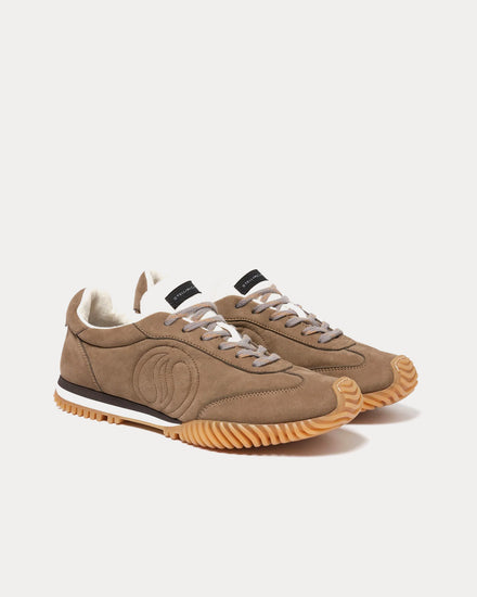 Stella McCartney S-Wave Sport Panelled Brown Low Top Sneakers - 2