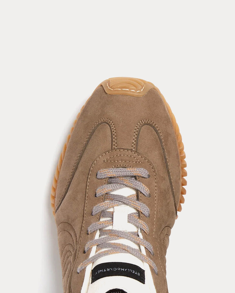 Stella McCartney S-Wave Sport Panelled Brown Low Top Sneakers - 4