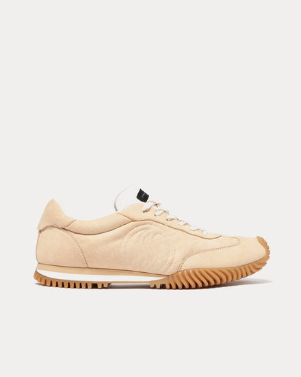 Stella McCartney S-Wave Sport Panelled Cream Low Top Sneakers - 1