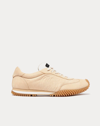 Stella McCartney S-Wave Sport Panelled Cream Low Top Sneakers