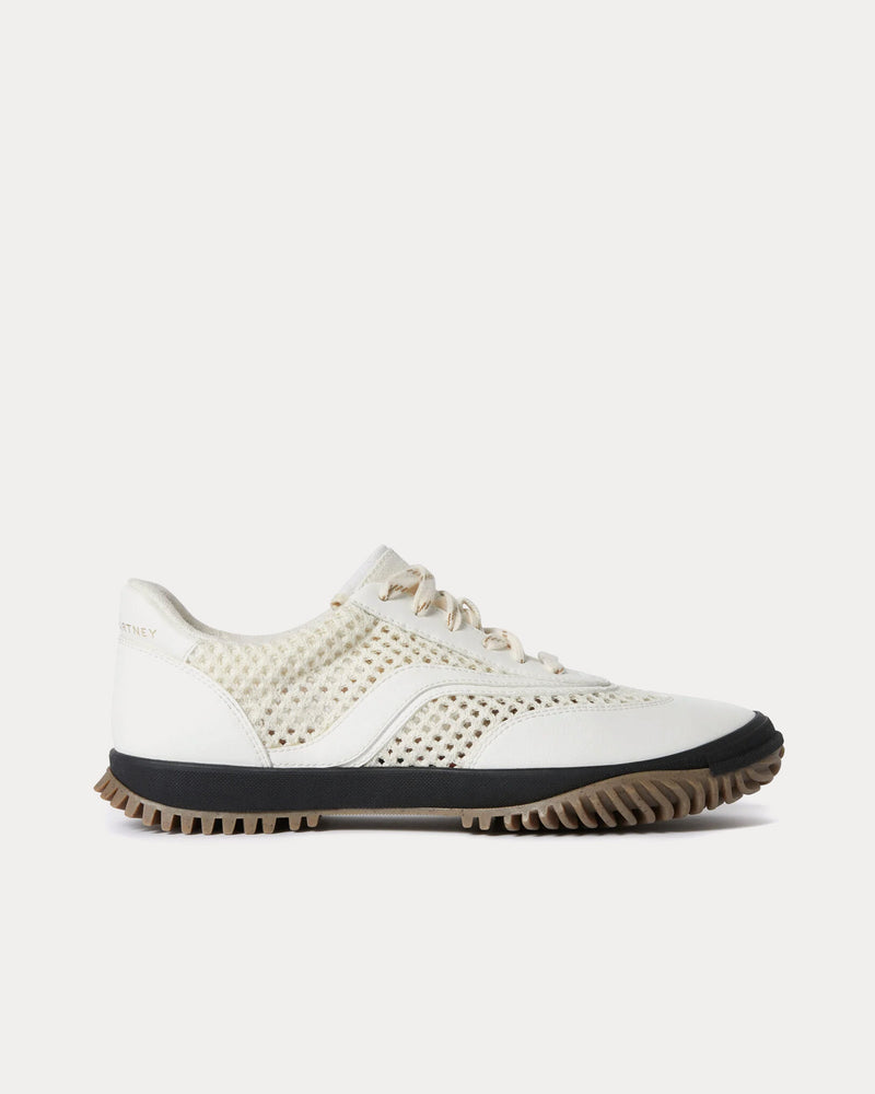 Stella McCartney S-Wave Sport Mesh Panelled White Low Top Sneakers - 1