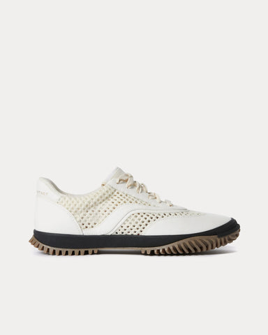 Stella McCartney S-Wave Sport Mesh Panelled White Low Top Sneakers