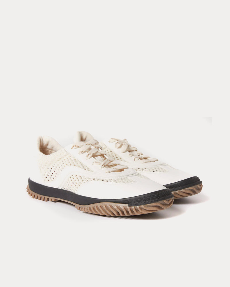 Stella McCartney S-Wave Sport Mesh Panelled White Low Top Sneakers - 3
