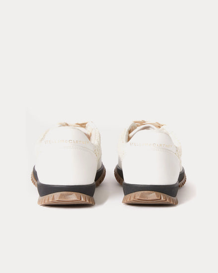 Stella McCartney S-Wave Sport Mesh Panelled White Low Top Sneakers - 4