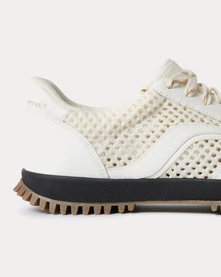 Stella McCartney S-Wave Sport Mesh Panelled White Low Top Sneakers - 5