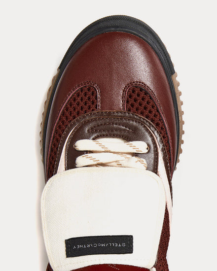 Stella McCartney S-Wave Sport Mesh Panelled Wine Low Top Sneakers - 5