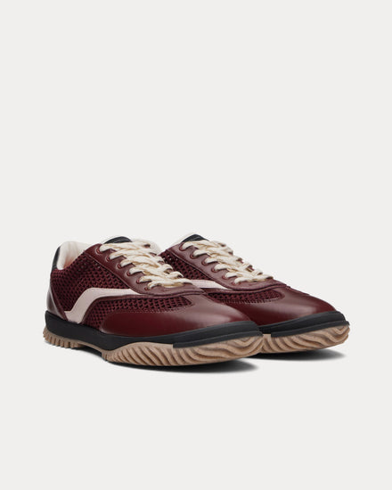 Stella McCartney S-Wave Sport Mesh Panelled Wine Low Top Sneakers - 2