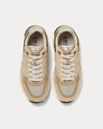 Stepney Workers Club Amiel S-Strike Suede Mix Sand Low Top Sneakers - 2