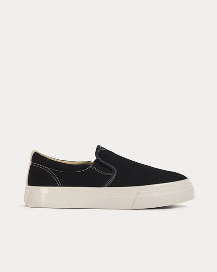 Stepney Workers Club Lister Canvas Black Slip On Sneakers - 1