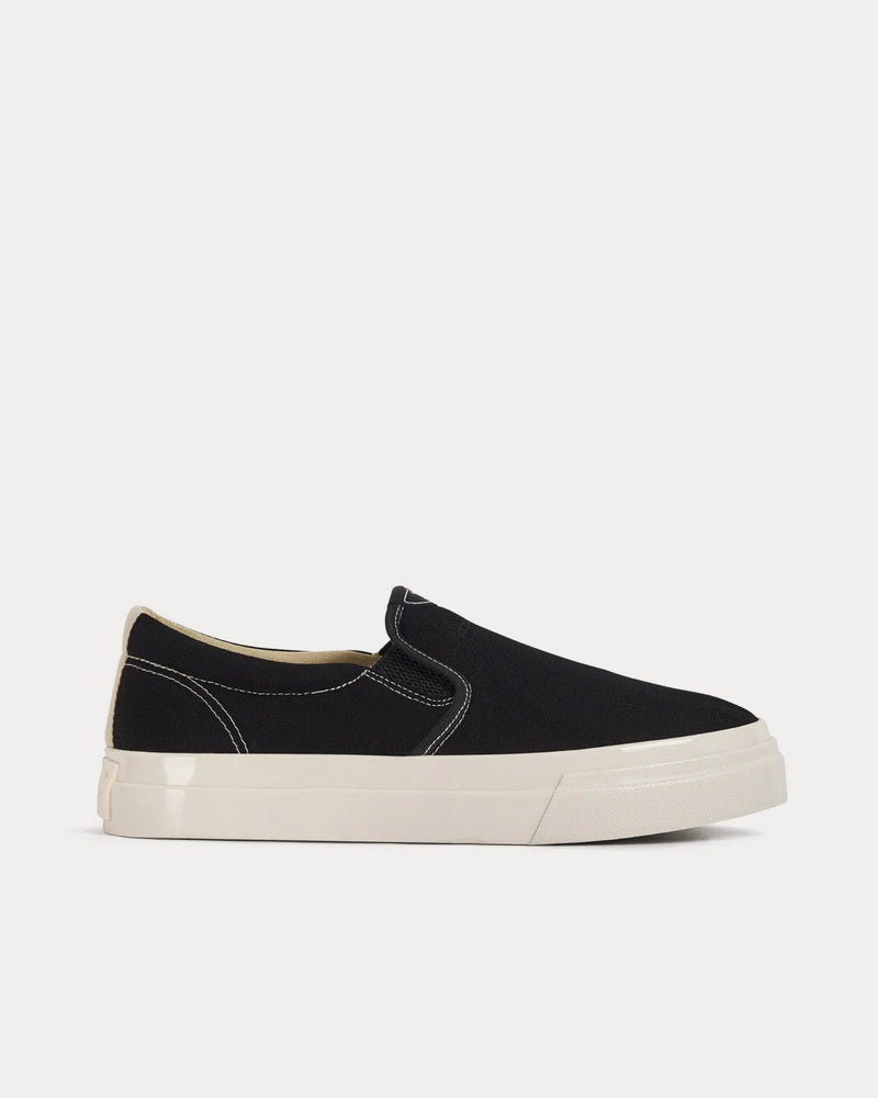 Stepney Workers Club Lister Canvas Black Slip On Sneakers - 1