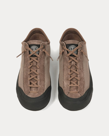 Stone Island S100010 Poly Mesh Ash Brown Low Top Sneakers - 2