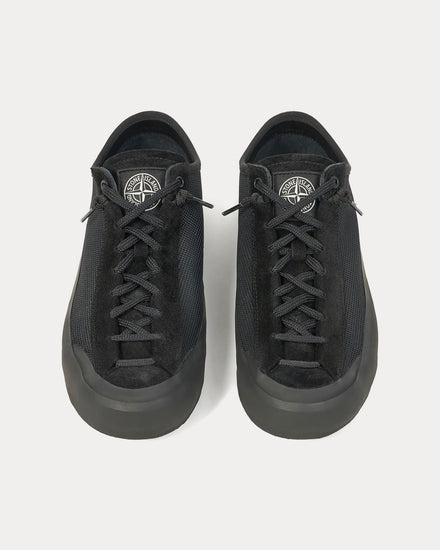 Stone Island S100010 Poly Mesh Black Low Top Sneakers - 2