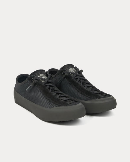 Stone Island S100010 Poly Mesh Black Low Top Sneakers - 3