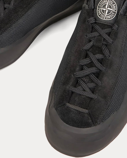 Stone Island S100010 Poly Mesh Black Low Top Sneakers - 6