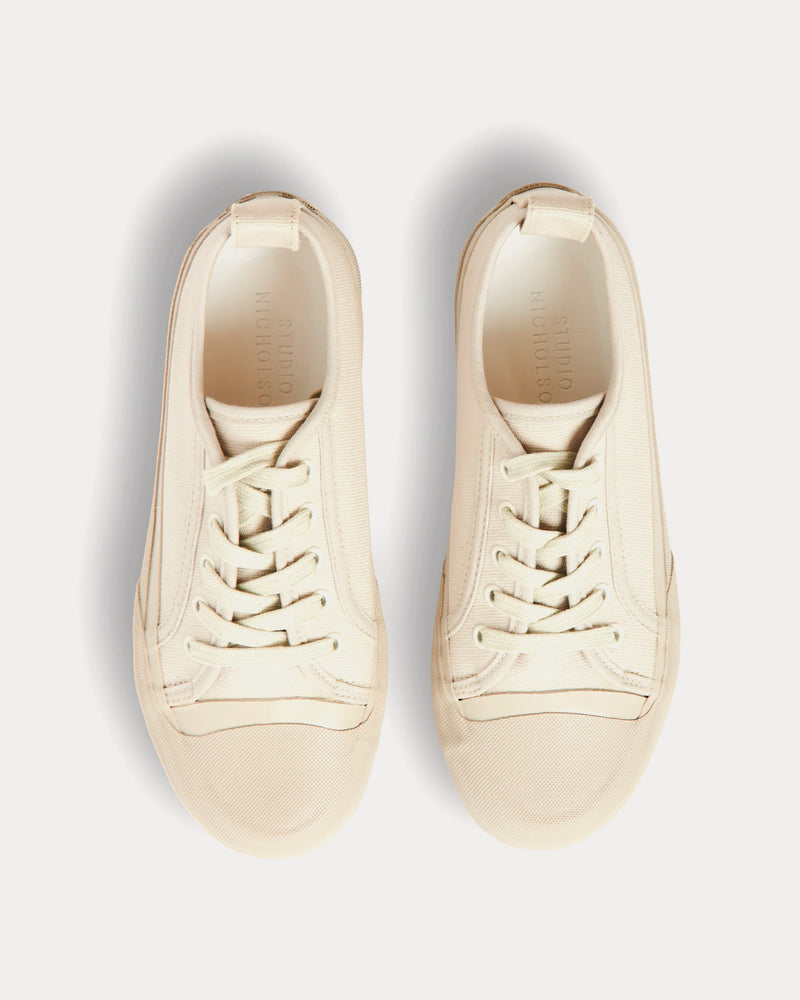 Studio Nicholson Byrd Canvas Dove Low Top Sneakers - 2