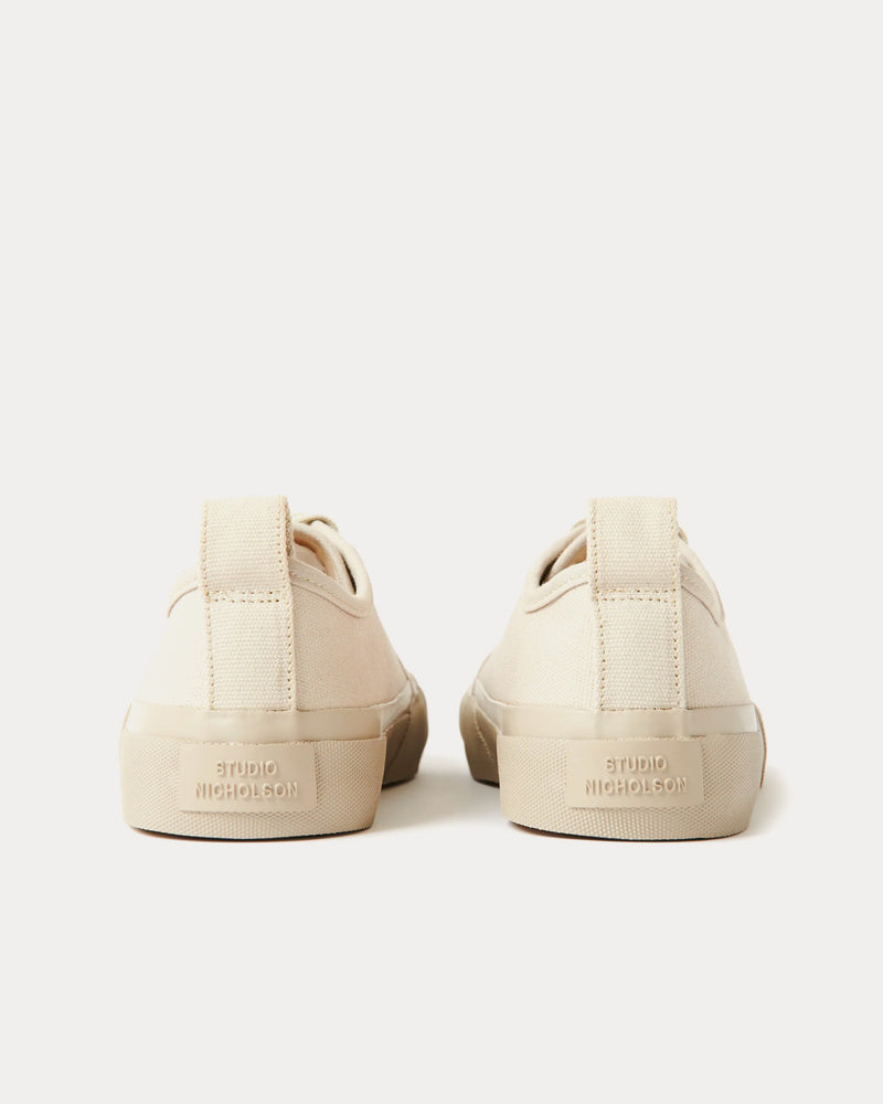 Studio Nicholson Byrd Canvas Dove Low Top Sneakers - 4