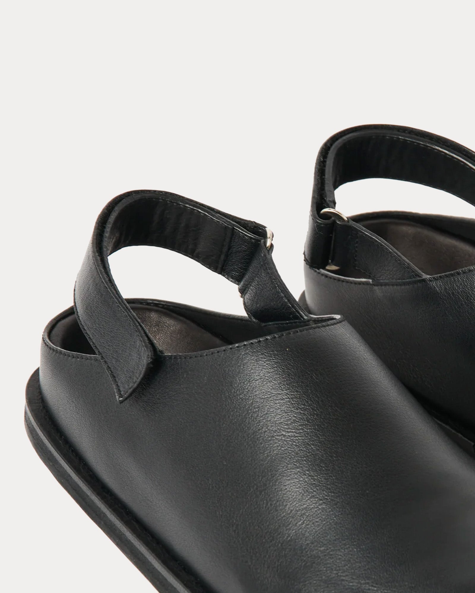 Studio Nicholson - Hardning Leather Black Clogs
