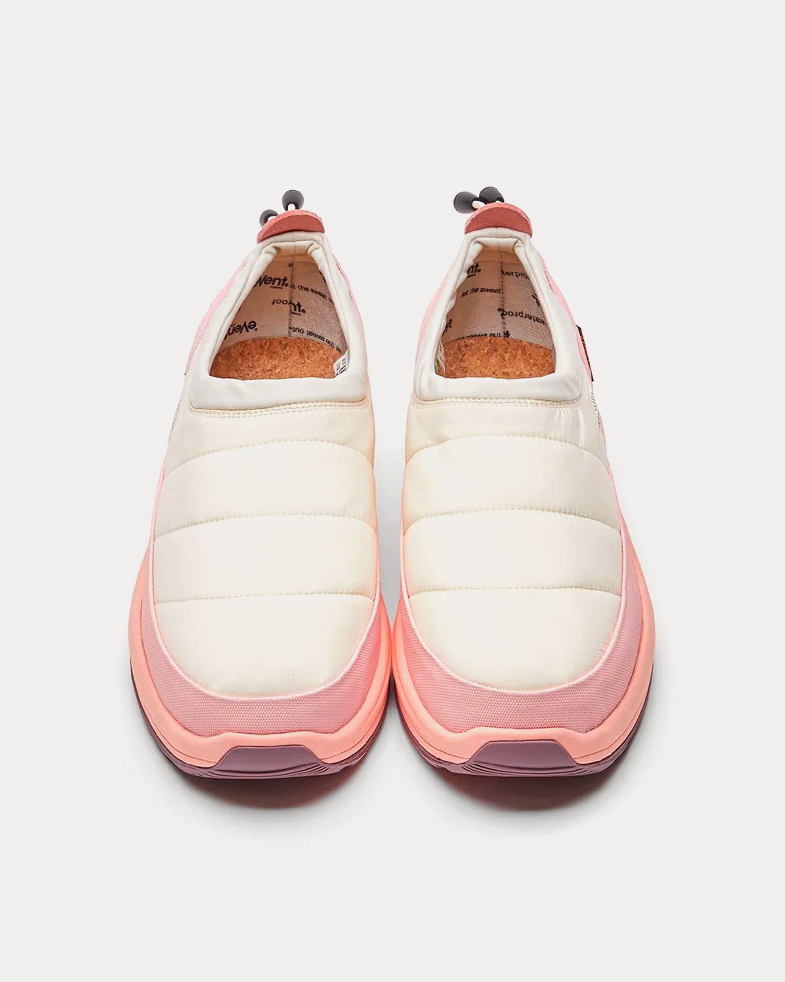 Suicoke - PEPPER-mod-ev Ivory / Pink Slip On Sneakers