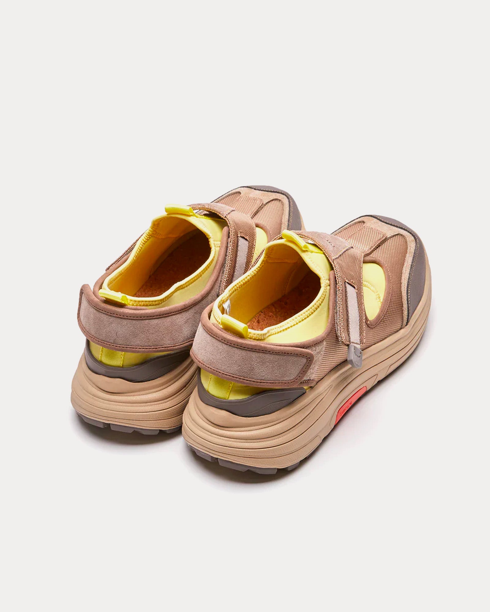 Suicoke - Tred Beige / Yellow Slip On Sneakers