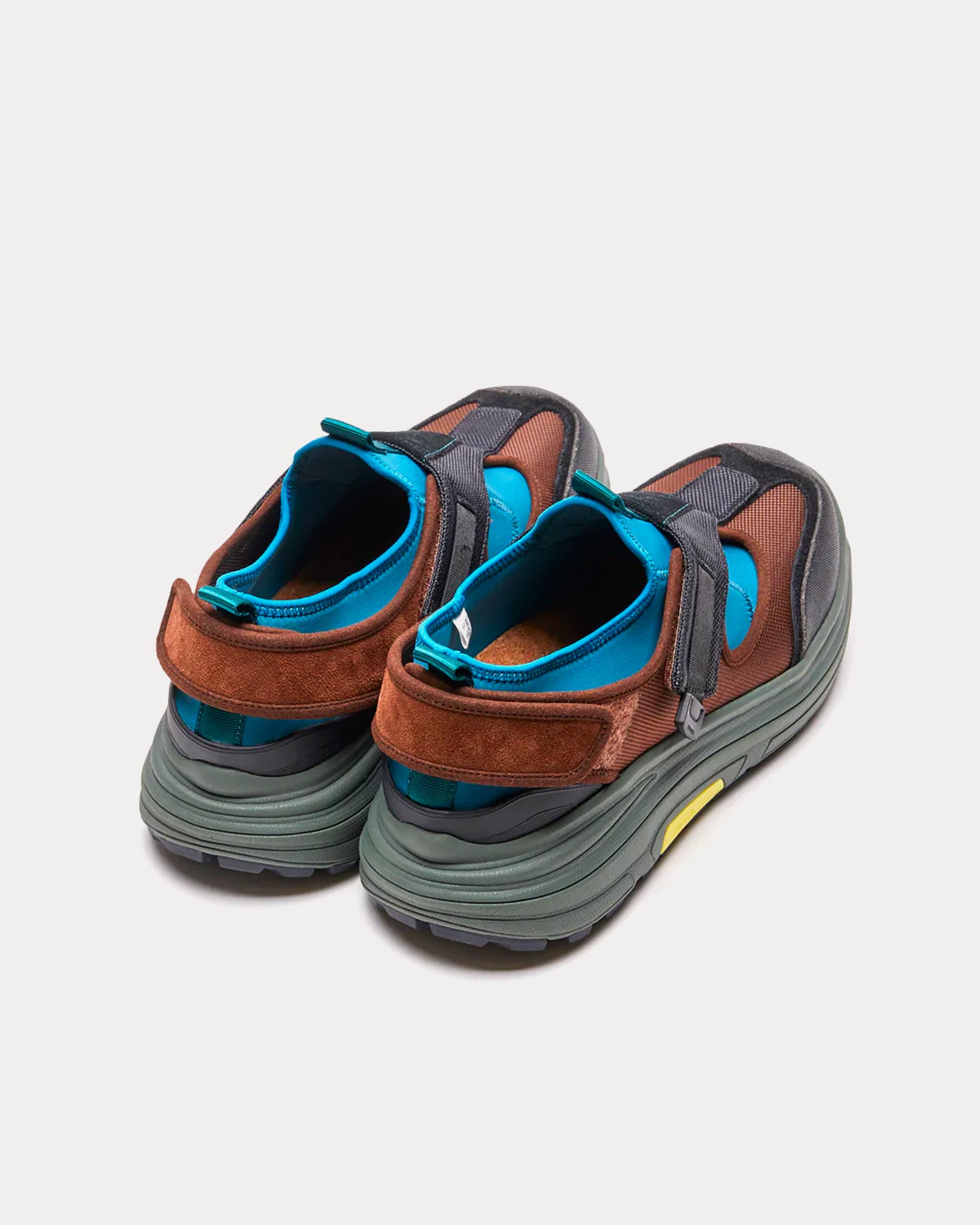 Suicoke - Tred Brown / Green Slip On Sneakers