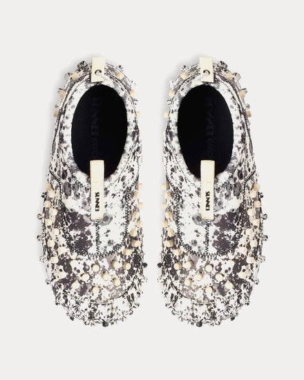 Sunnei 1000CHIODI Black Pollock Slip On Sneakers - 2