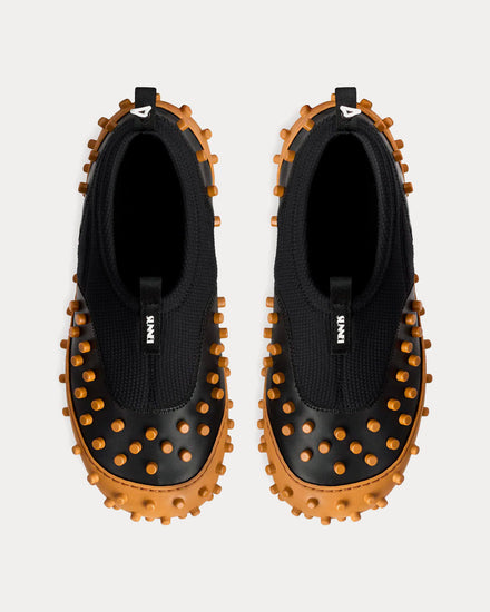 Sunnei 1000CHIODI Black / Brown Slip On Sneakers - 2