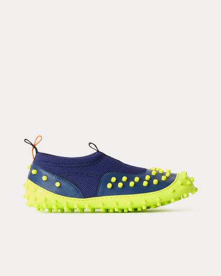 Sunnei 1000CHIODI Blue / Yellow Slip On Sneakers - 1