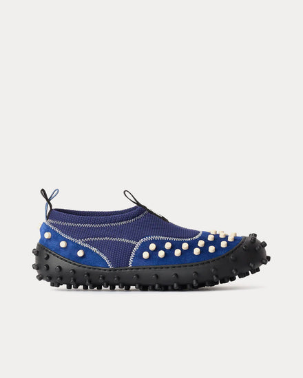 Sunnei 1000CHIODI Navy Slip On Sneakers - 1