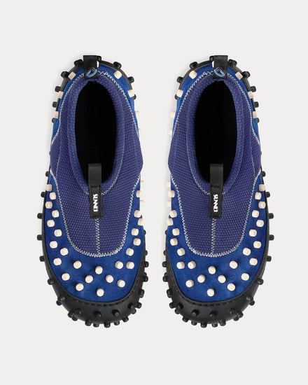 Sunnei 1000CHIODI Navy Slip On Sneakers - 2