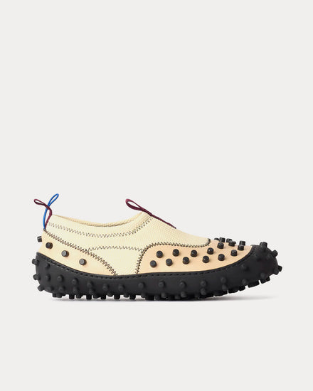 Sunnei 1000CHIODI Sand / Black Slip On Sneakers - 1