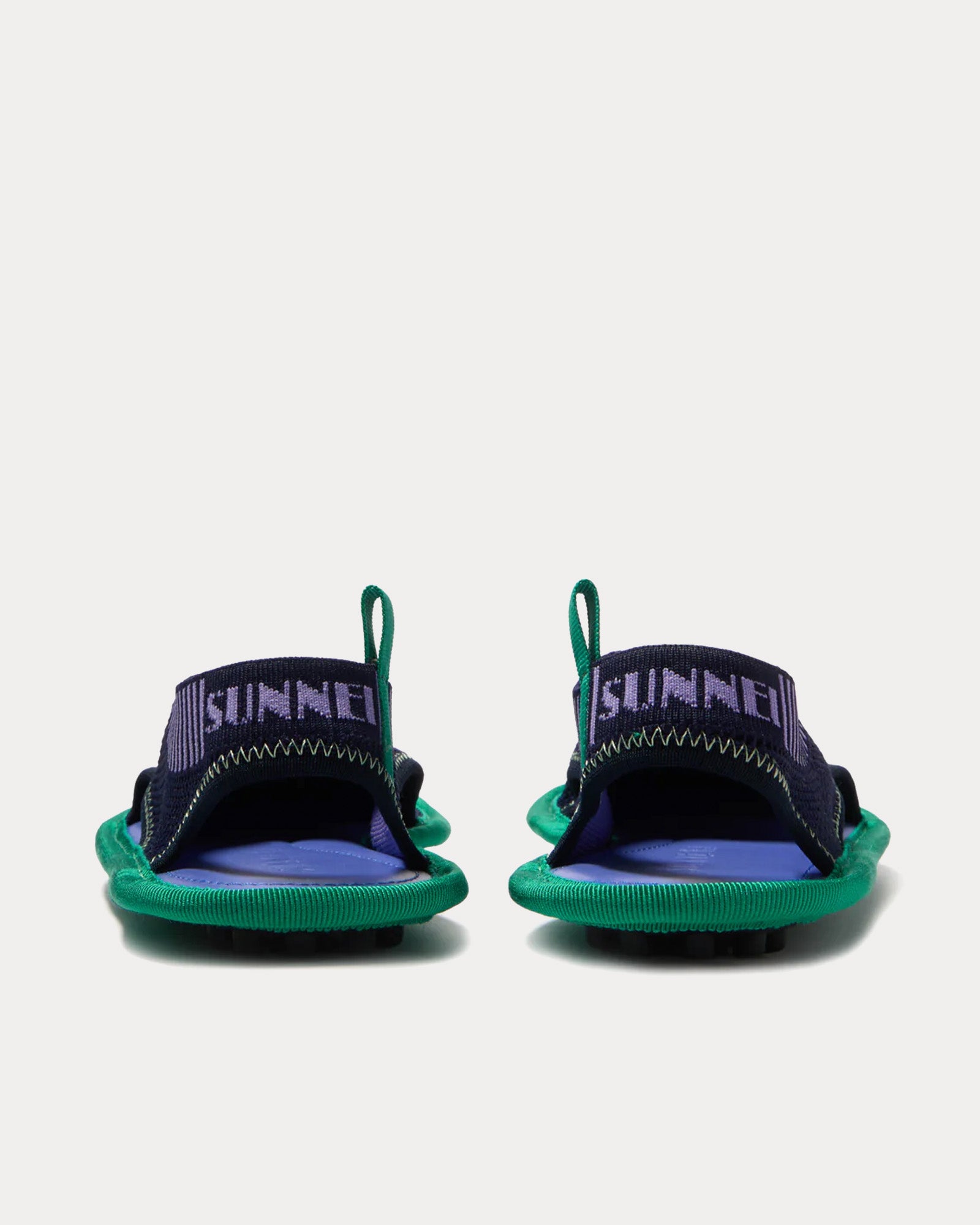 Sunnei - 1000CHIODI Knit Blue / Lilac Flat Slip Ons