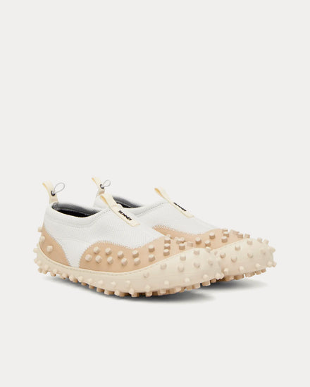 Sunnei 1000CHIODI White / Beige Slip On Sneakers - 2
