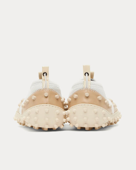 Sunnei 1000CHIODI White / Beige Slip On Sneakers - 3