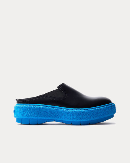 Sunnei Cemento Leather Black Mules - 1