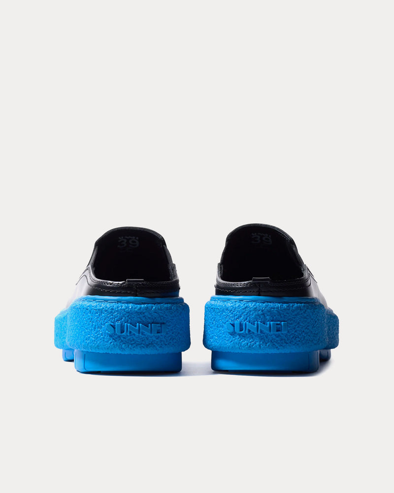 Sunnei Cemento Leather Black Mules - 2