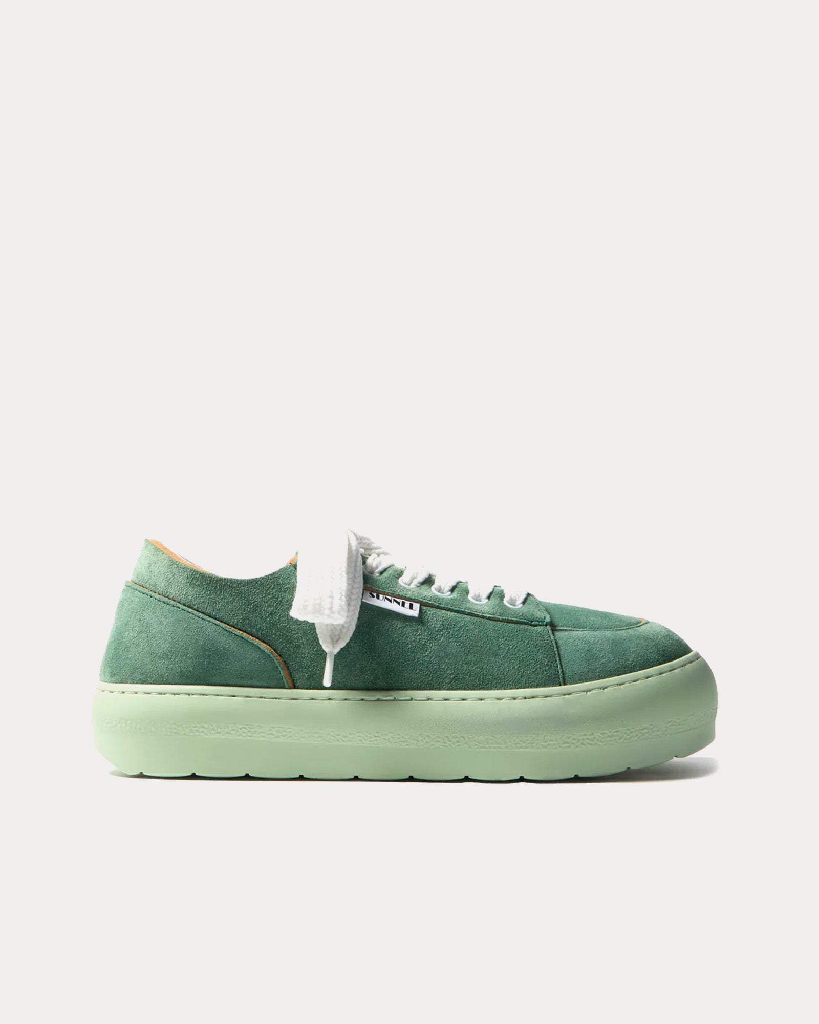 Sunnei - Dreamy Suede Fern Green Low Top Sneakers